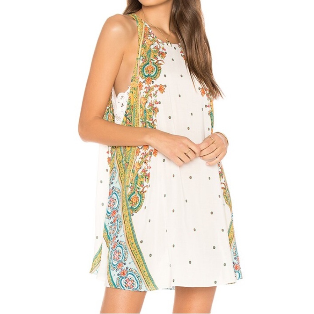 Free People Darjeeling Printed Slip Dress Floral
